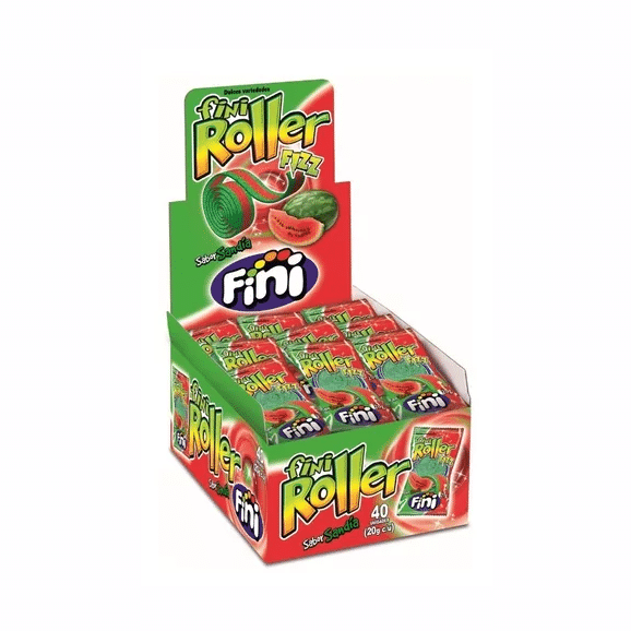 Gomas Fini Roller Sandía Display x 40 Unds x 20 gr
