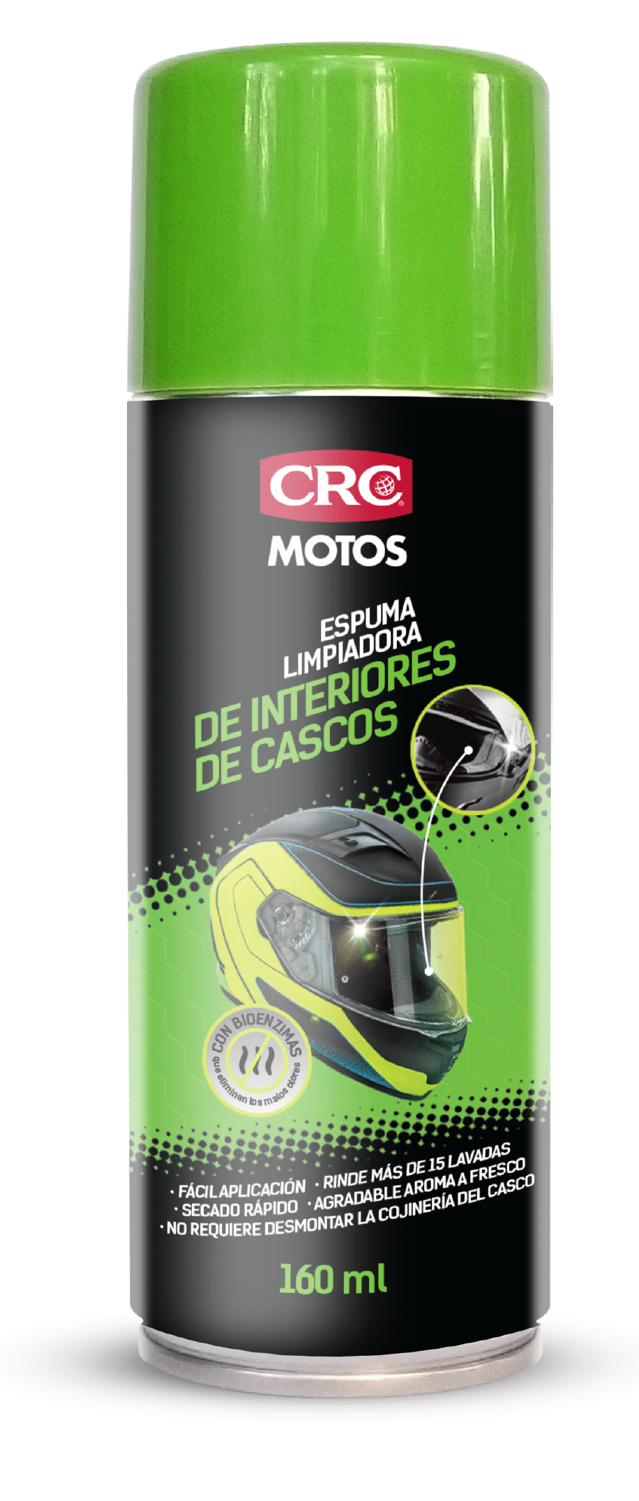 Limpiador de Interiores de Casco CRC Aerosol Lata x 160 ml