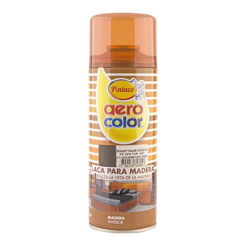 Laca Pintuco Transparente Color Wengue para Madera Lata x 300 ml