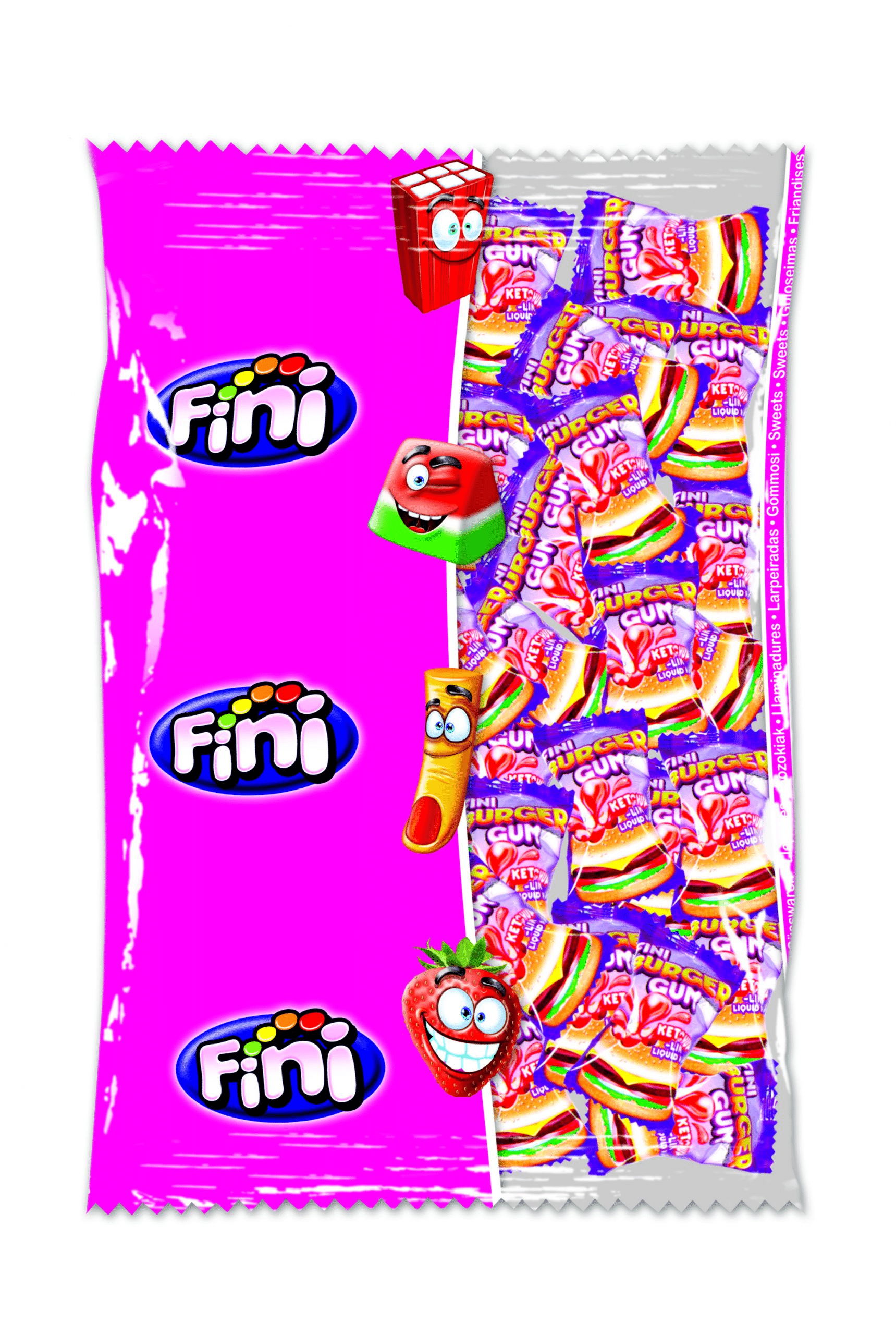 Chicle Fini Burger Envuelto Bolsa x 100 Unds