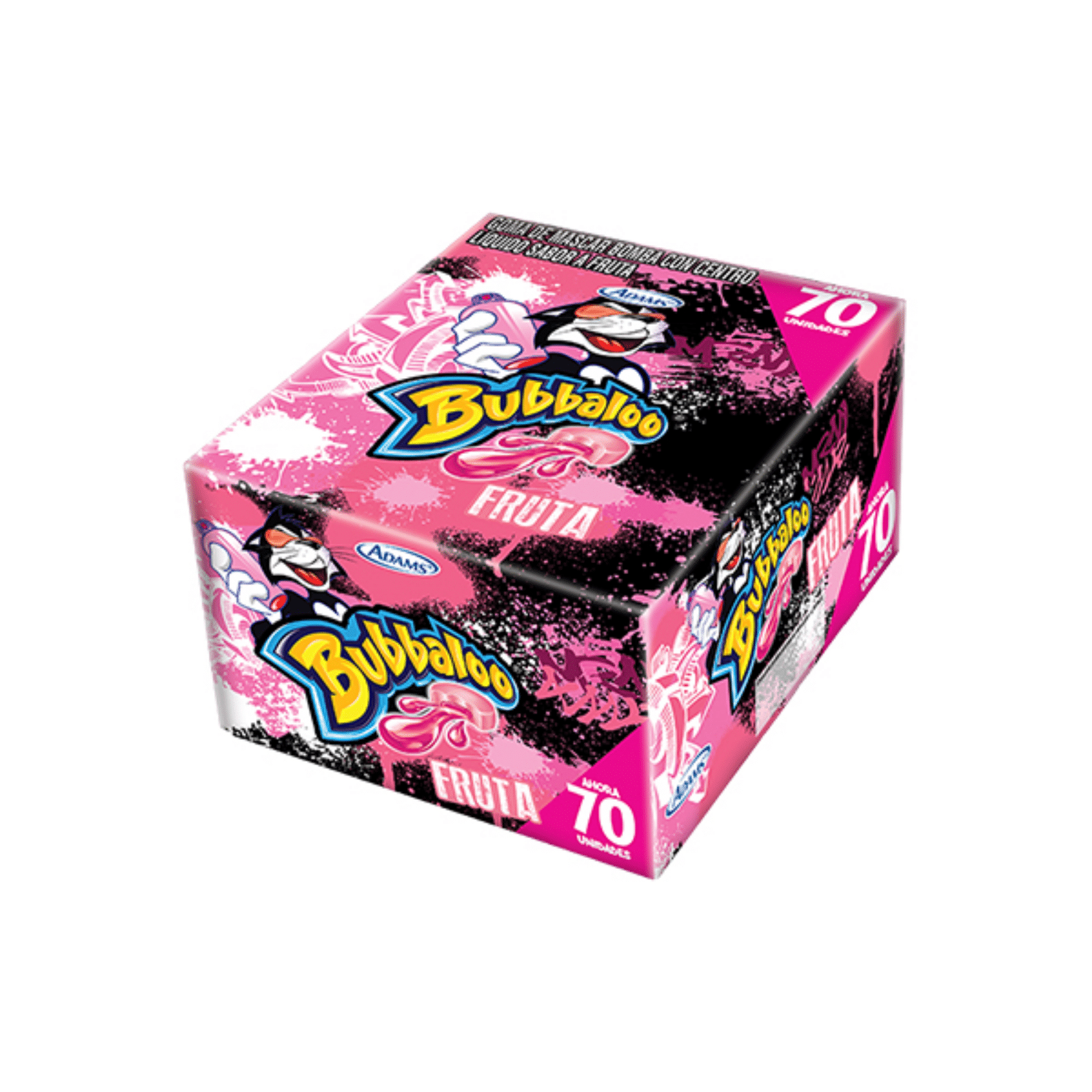 Chicle Bubbaloo Fruta Display x 70 Unds