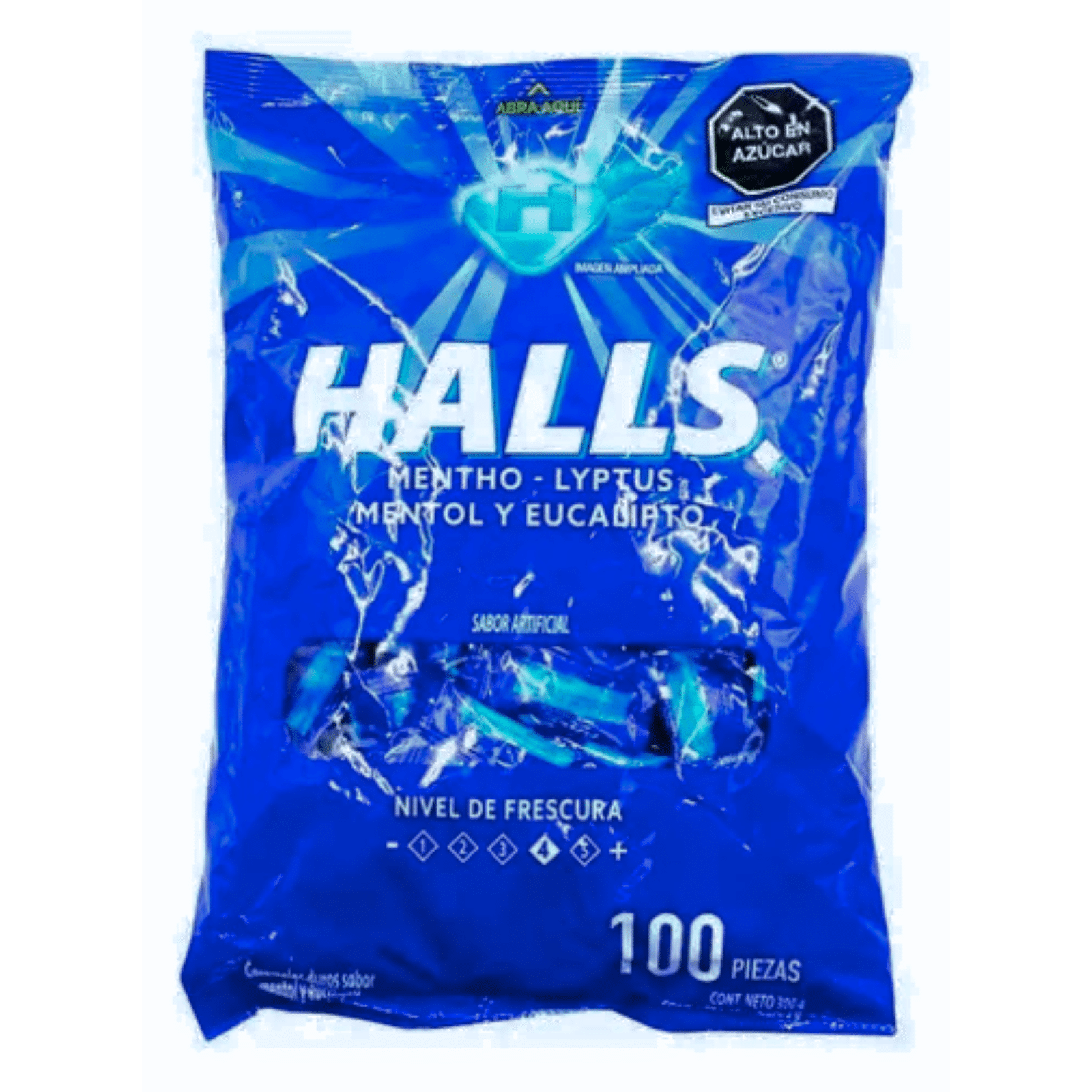 Caramelos Duros Halls Menta Bolsa x 100 Unds