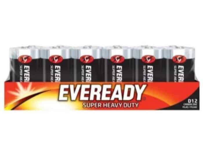 Pila Eveready Tipo D Display x 12 Unds