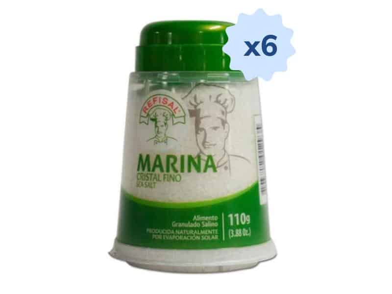 Salero Refisal Marina Tarro x 110 gr x 6 Unds