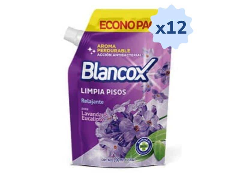 Limpiapisos Blancox Relajante Doypack x 200 ml x 12 Unds