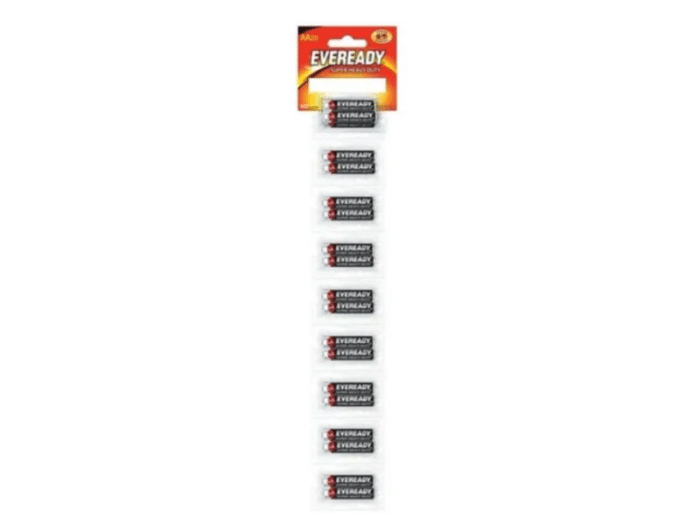 Pila Eveready AA Tira x 10 Unds