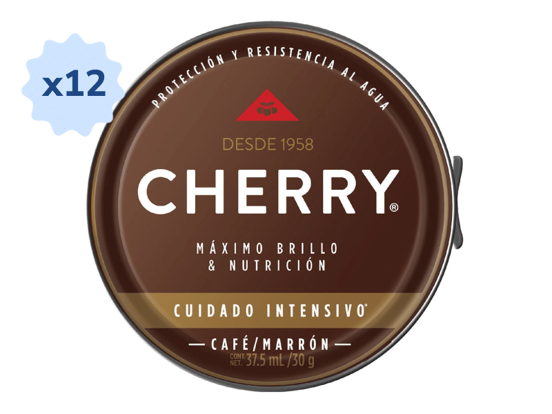 Betún Cherry Pasta Marrón Display x 12 Unds x 12 gr