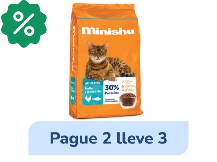 Concentrado Minishu Bolsa x 500 gr Pague 2 Lleve 3