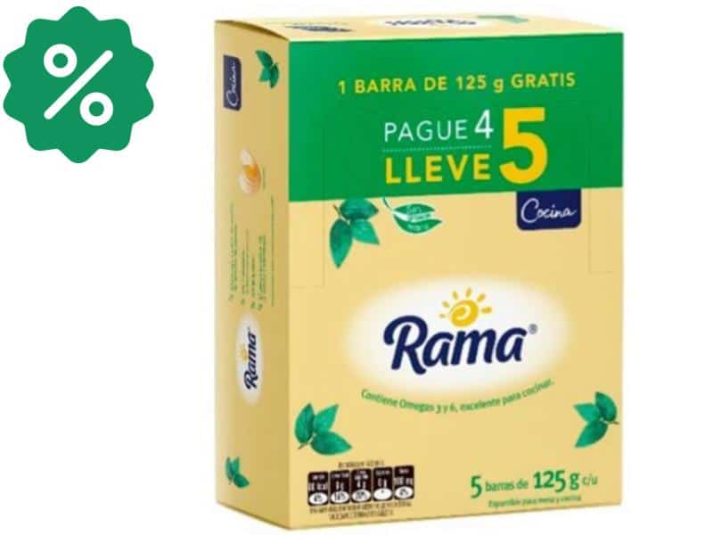 Pague 4 Lleve 5 Rama Culinaria Barra x 125 gr