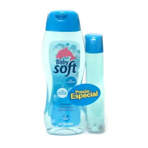 Shampoo Babysoft Cuidado Nutritivo x 400 ml + 200 ml soy tendero