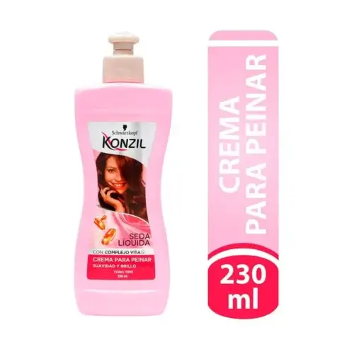 Crema Peinar Konzil Seda Líquida + Provit B5 Tarro x 230 ml