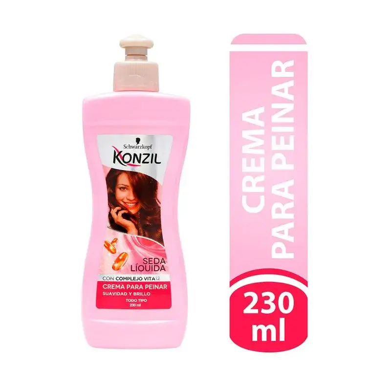 Crema Peinar Konzil Seda Líquida + Provit B5 Tarro x 230 ml
