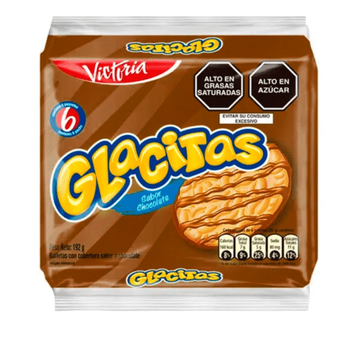 Galleta Glacitas Chocolate Display x 6 Unds x 32 gr soytendero.com