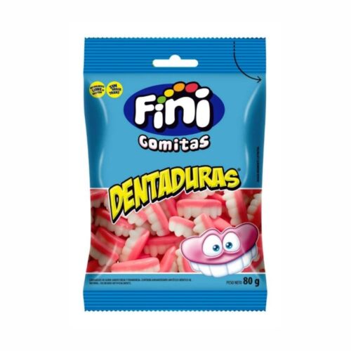 Gomas Fini Dentaduras Bolsa x 12 Unds x 80 gr