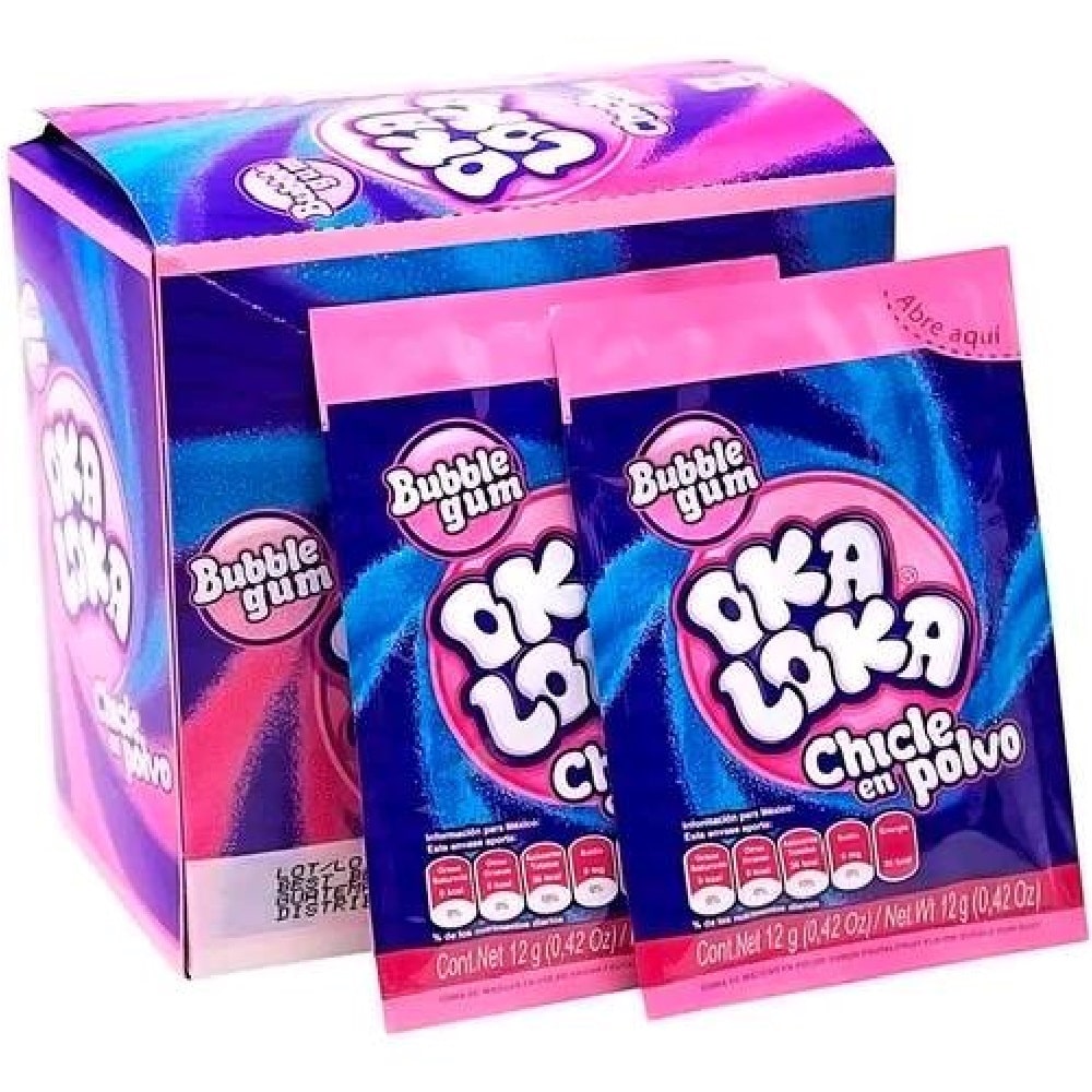 Oka Loka Chicle Polvo Display x 12 Unds