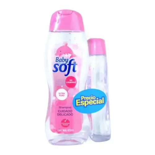 Shampoo Babysoft Cuidado Delicado x 400 ml + 200 ml