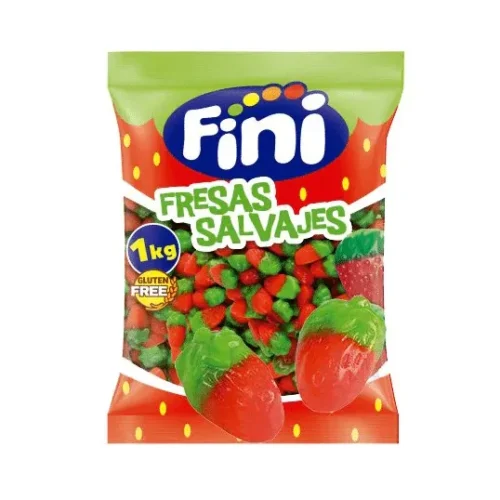 Gomas Fini Fresa Salvaje Brillo Bolsa x 1 Kg
