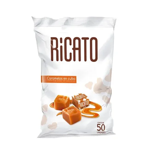 Caramelos Ricato en Cubo Paquete x 50 Unds